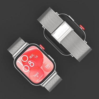 For Huawei Watch Fit3 MIJOBS Milan Buckle Stainless Steel Watch Band(Black)