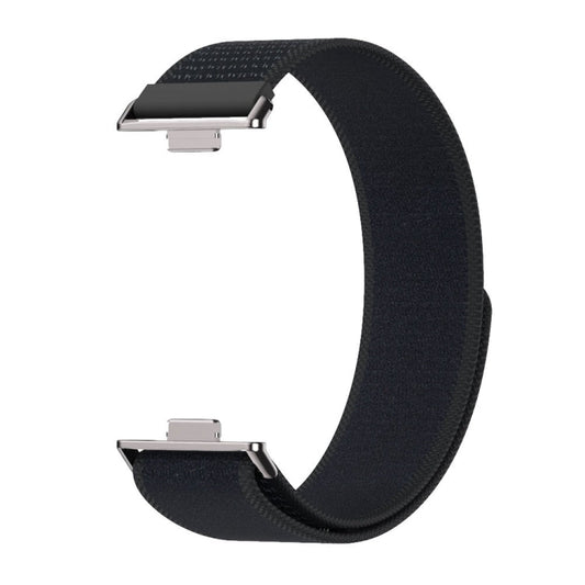 For Huawei Watch Fit3 MIJOBS Nylon Watch Band Wristband(Black)