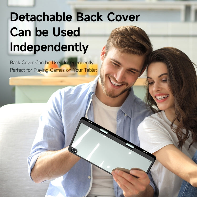 For Samsung Galaxy Tab S6 Lite 2024 DUX DUCIS Magi Series Smart Leather Tablet Case(Black)