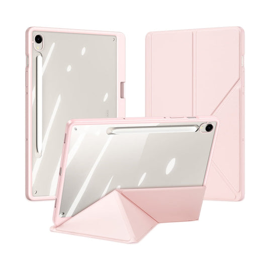 For Samsung Galaxy Tab S10 Lite / S10 FE DUX DUCIS Magi Series Smart Leather Tablet Case(Pink)