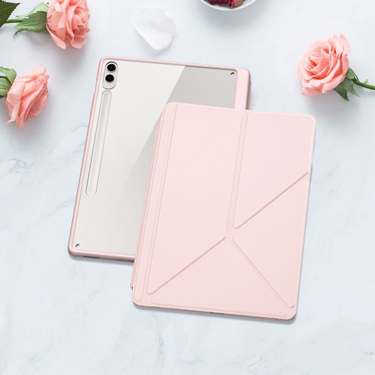 Pour étui de tablette en cuir intelligent DUX DUCIS Magi Series pour Samsung Galaxy Tab S10+ (rose)