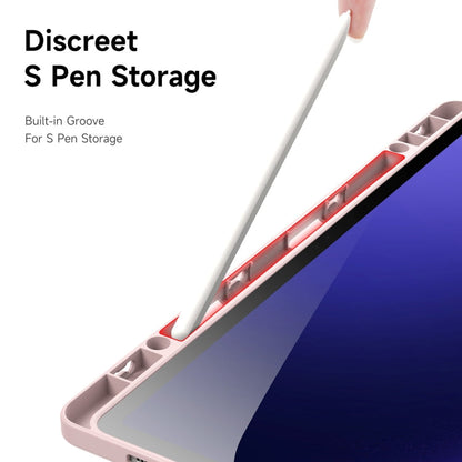 Pour étui de tablette en cuir intelligent DUX DUCIS Magi Series pour Samsung Galaxy Tab S10+ (rose)