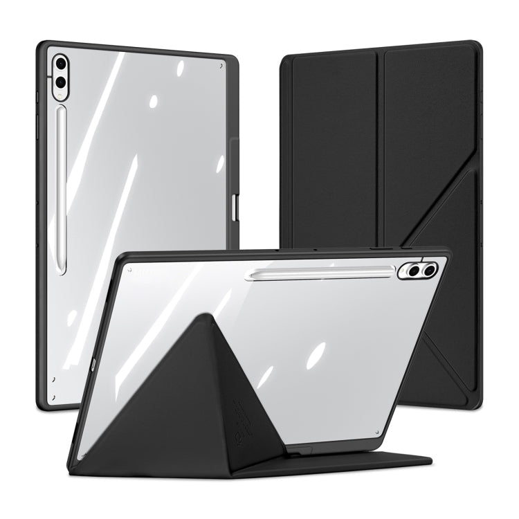 Pour étui de tablette en cuir intelligent DUX DUCIS Magi Series pour Samsung Galaxy Tab S10 Ultra (noir)