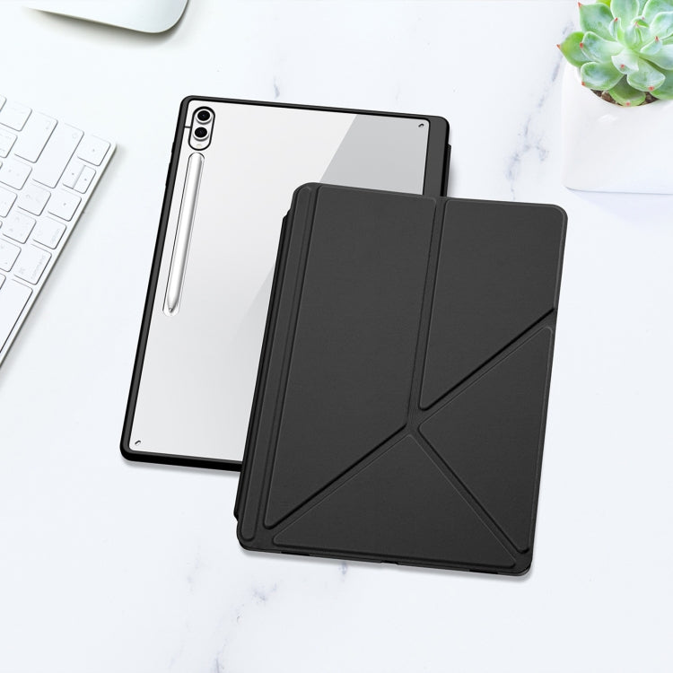Pour étui de tablette en cuir intelligent DUX DUCIS Magi Series pour Samsung Galaxy Tab S10 Ultra (noir)