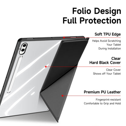 Pour étui de tablette en cuir intelligent DUX DUCIS Magi Series pour Samsung Galaxy Tab S10 Ultra (noir)