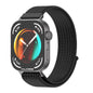 For Huawei Watch Fit3 MIJOBS Breathable Nylon Loop Watch Band(Black)