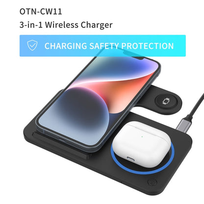 Onten CW11 3 in 1 Folding Wireless Charging(Black)