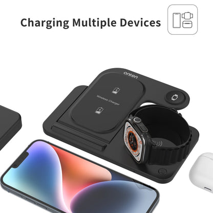 Onten CW11 3 in 1 Folding Wireless Charging(Black)
