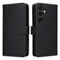 For Galaxy S24 FE 5G BETOPNICE BN-005 2 in 1 Detachable Imitate Genuine Leather Phone Case(Black)