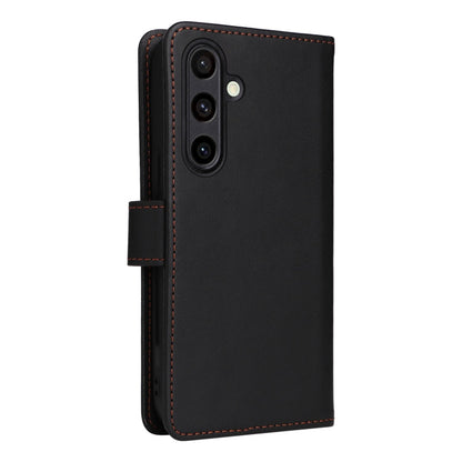 For Galaxy S24 FE 5G BETOPNICE BN-005 2 in 1 Detachable Imitate Genuine Leather Phone Case(Black)