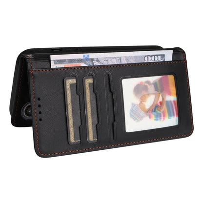 For Galaxy S24 FE 5G BETOPNICE BN-005 2 in 1 Detachable Imitate Genuine Leather Phone Case(Black)