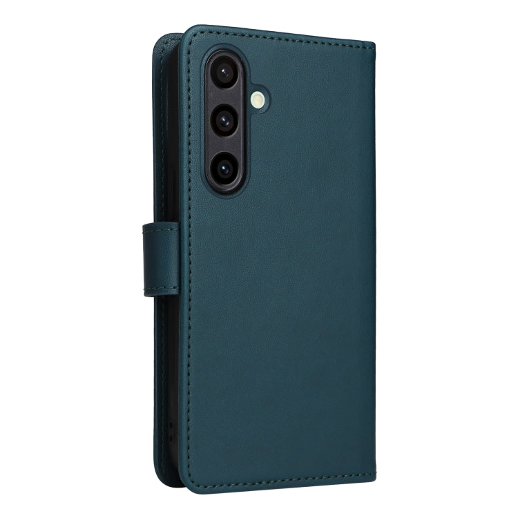 Pour Samsung Galaxy S24 FE 5G BETOPNICE BN-005 Étui de téléphone détachable 2 en 1 en simili cuir véritable (Bleu)