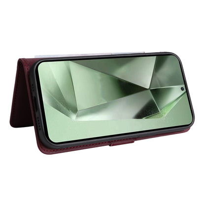 For Samsung Galaxy S24 FE 5G BETOPNICE BN-005 2 in 1 Detachable Imitate Genuine Leather Phone Case(Wine Red)