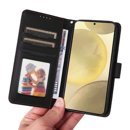 For Samsung Galaxy S25 5G BETOPNICE BN-005 2 in 1 Detachable Imitate Genuine Leather Phone Case(Black)