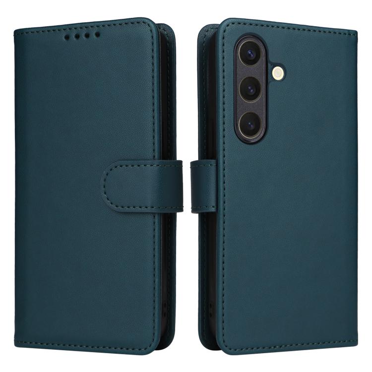 Pour Samsung Galaxy S25 5G BETOPNICE BN-005 Étui de Téléphone Détachable 2 en 1 en Simili Cuir Véritable (Bleu)