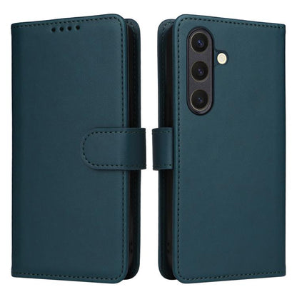 Pour Samsung Galaxy S25 5G BETOPNICE BN-005 Étui de Téléphone Détachable 2 en 1 en Simili Cuir Véritable (Bleu)