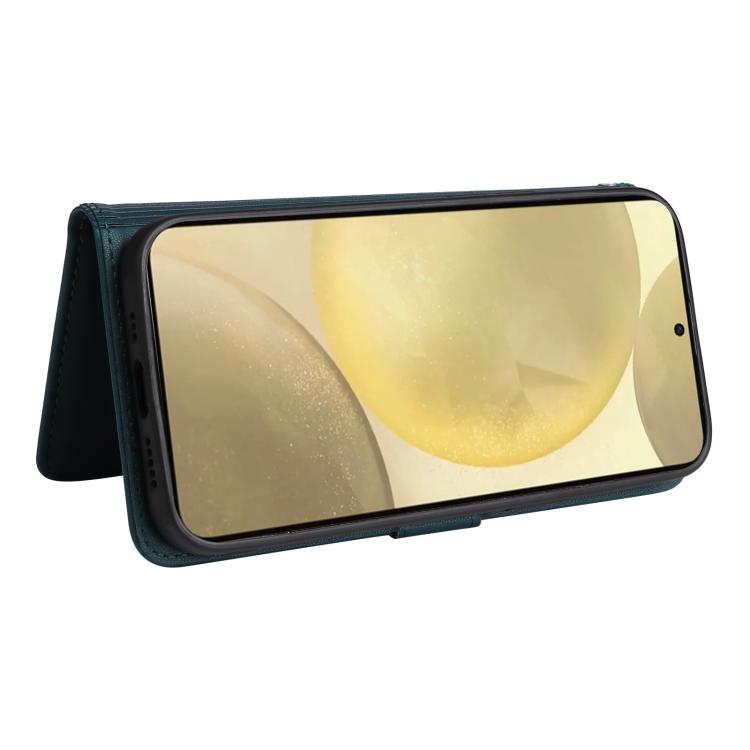 Pour Samsung Galaxy S25 5G BETOPNICE BN-005 Étui de Téléphone Détachable 2 en 1 en Simili Cuir Véritable (Bleu)