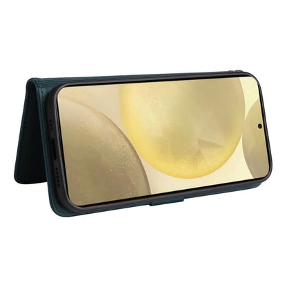 Pour Samsung Galaxy S25 5G BETOPNICE BN-005 Étui de Téléphone Détachable 2 en 1 en Simili Cuir Véritable (Bleu)