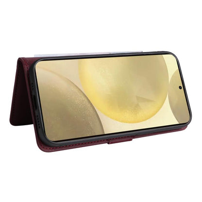 For Galaxy S25 5G BETOPNICE BN-005 2 in 1 Detachable Imitate Genuine Leather Phone Case(Wine Red)