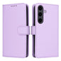 For Galaxy S25+ 5G BETOPNICE BN-005 2 in 1 Detachable Imitate Genuine Leather Phone Case(Light Purple)