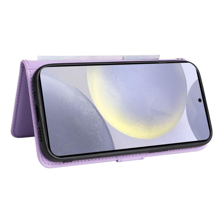 For Galaxy S25+ 5G BETOPNICE BN-005 2 in 1 Detachable Imitate Genuine Leather Phone Case(Light Purple)