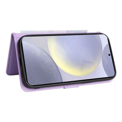 For Galaxy S25+ 5G BETOPNICE BN-005 2 in 1 Detachable Imitate Genuine Leather Phone Case(Light Purple)