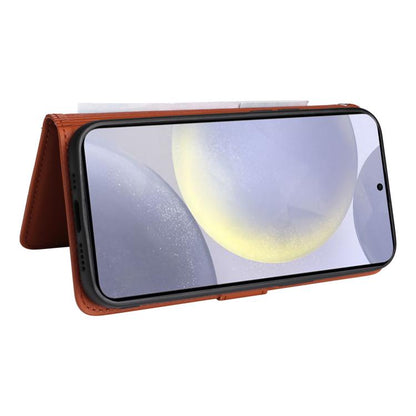 For Galaxy S25+ 5G BETOPNICE BN-005 2 in 1 Detachable Imitate Genuine Leather Phone Case(Brown)