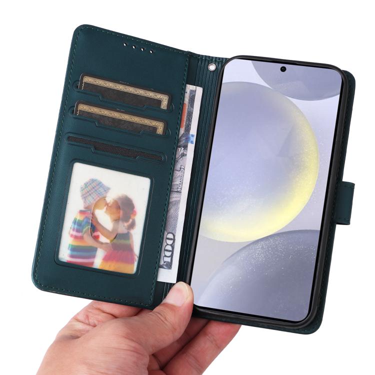 For Samsung Galaxy S25+ 5G BETOPNICE BN-005 2 in 1 Detachable Imitate Genuine Leather Phone Case(Blue)