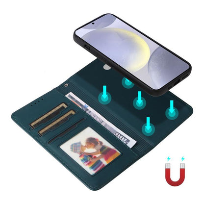 For Samsung Galaxy S25+ 5G BETOPNICE BN-005 2 in 1 Detachable Imitate Genuine Leather Phone Case(Blue)