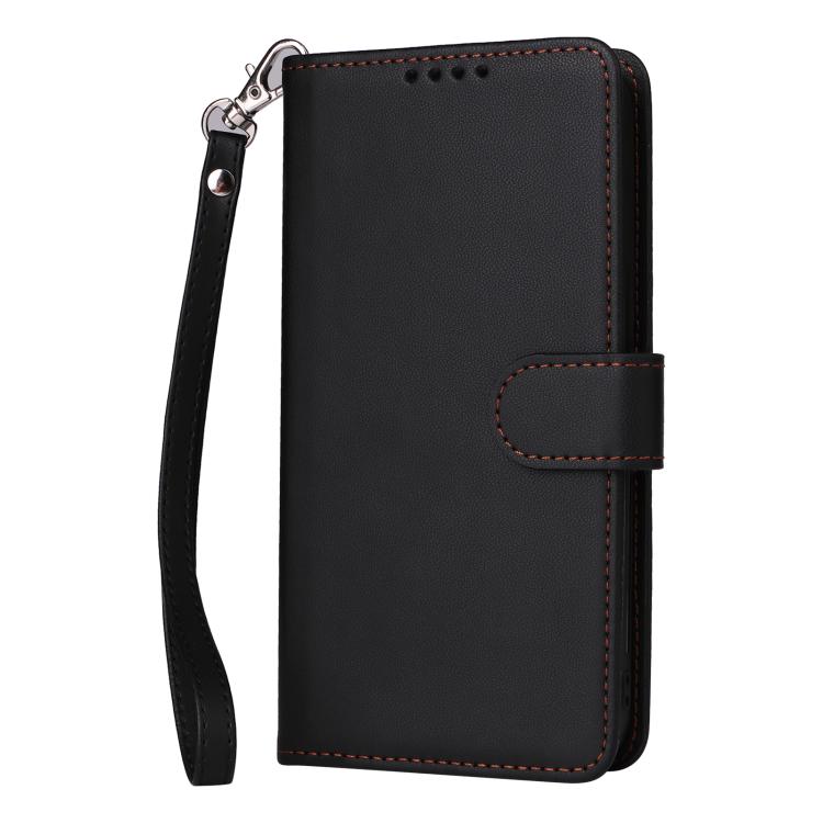 For Samsung Galaxy S25 Ultra 5G BETOPNICE BN-005 2 in 1 Detachable Imitate Genuine Leather Phone Case(Black)