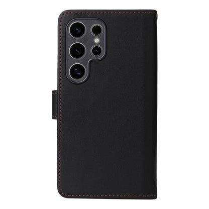 For Samsung Galaxy S25 Ultra 5G BETOPNICE BN-005 2 in 1 Detachable Imitate Genuine Leather Phone Case(Black)