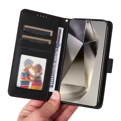 For Samsung Galaxy S25 Ultra 5G BETOPNICE BN-005 2 in 1 Detachable Imitate Genuine Leather Phone Case(Black)