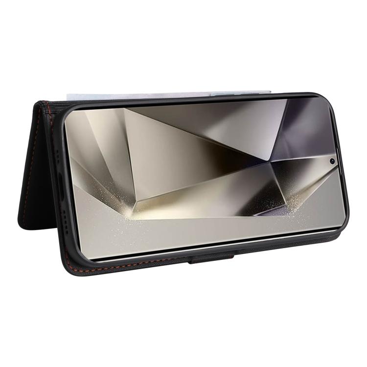 For Samsung Galaxy S25 Ultra 5G BETOPNICE BN-005 2 in 1 Detachable Imitate Genuine Leather Phone Case(Black)