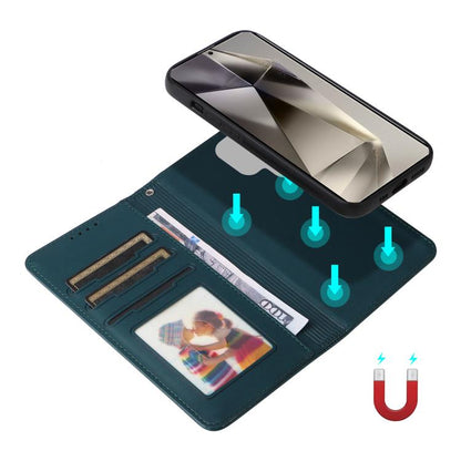 For Samsung Galaxy S25 Ultra 5G BETOPNICE BN-005 2 in 1 Detachable Imitate Genuine Leather Phone Case(Blue)