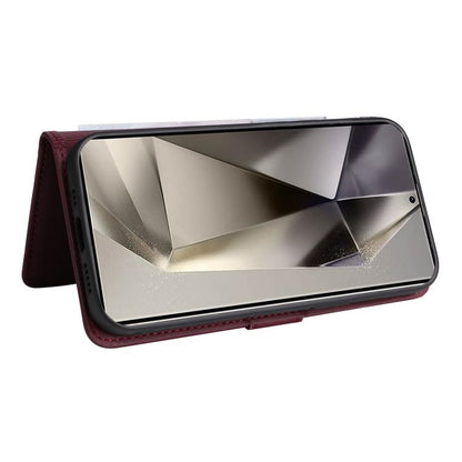 For Samsung Galaxy S25 Ultra 5G BETOPNICE BN-005 2 in 1 Detachable Imitate Genuine Leather Phone Case(Wine Red)