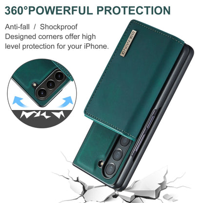 For Samsung Galaxy Z Fold6 DG.MING M1 Series 3-Fold Multi Card Wallet + Magnetic Phone Case(Green)