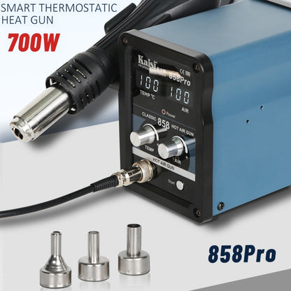 Kaisi 858Pro Smart Sleep Lead-free Digital Display Hot Air Gun Desoldering Station, Plug:US Plug