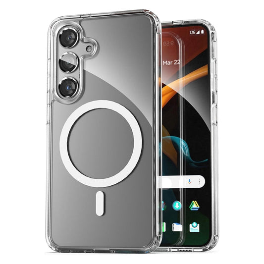 Pour Samsung Galaxy S24+ 5G Coque de téléphone ViLi MAG-C Series MagSafe magnétique en PC + TPU (Transparent)