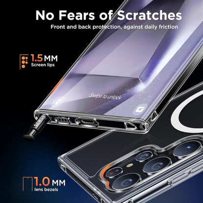 For Samsung Galaxy S24 Ultra 5G ViLi MAG-C Series MagSafe Magnetic PC + TPU Phone Case(Transparent)