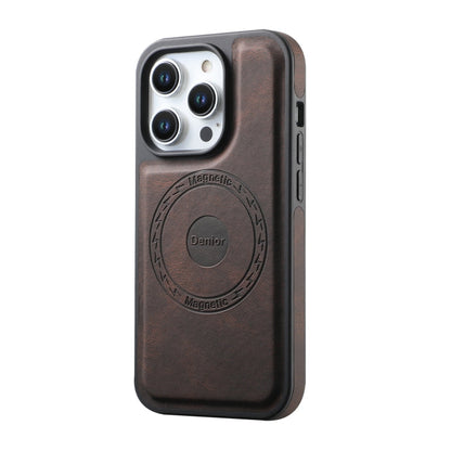 For iPhone 15 Pro Denior A13 Skin Feel MagSafe Phone Case(Brown)