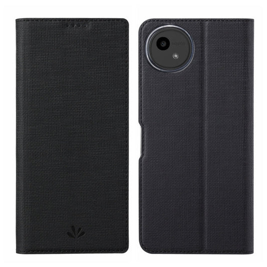 For Sharp Aquos Wish4 ViLi DMX Series TPU + PU Leather Magnetic Phone Case(Black)