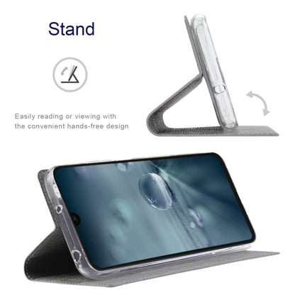 For Sharp Aquos Wish4 ViLi DMX Series TPU + PU Leather Magnetic Phone Case(Grey)