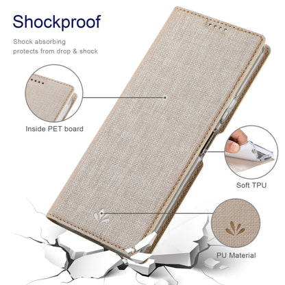 For Sharp Aquos Wish4 ViLi DMX Series TPU + PU Leather Magnetic Phone Case(Gold)