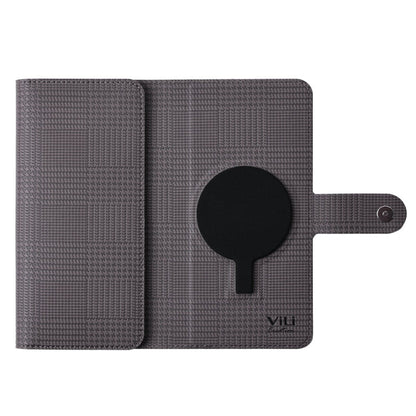 Pour Samsung Galaxy S24+ 5G Étui en cuir à rabat magnétique MagSafe RFID ViLi GHA-C Series (Gris)