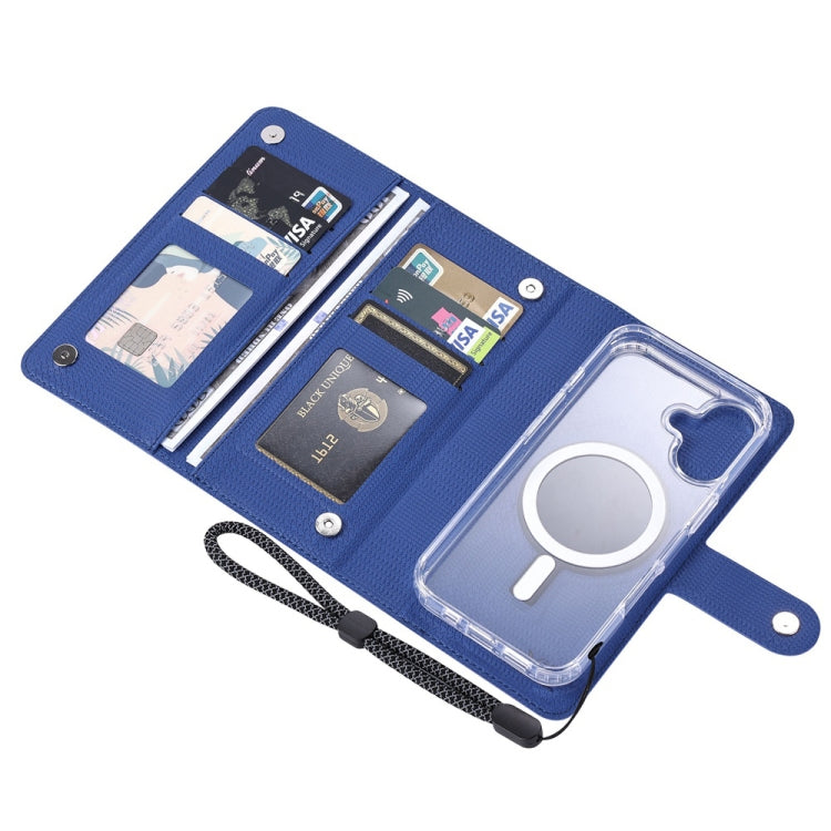 Pour Samsung Galaxy S24+ 5G ViLi GHA-C Series Étui Portefeuille en Cuir Magnétique MagSafe avec RFID (Bleu)
