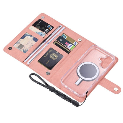 For Samsung Galaxy S24 5G ViLi GHA-C Series RFID MagSafe Magnetic Flip Leather Phone Case(Pink)