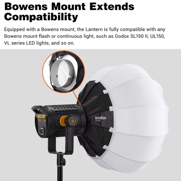 Godox Folding Lantern Softbox Bowens Mount Softbox, Model:CS-65D