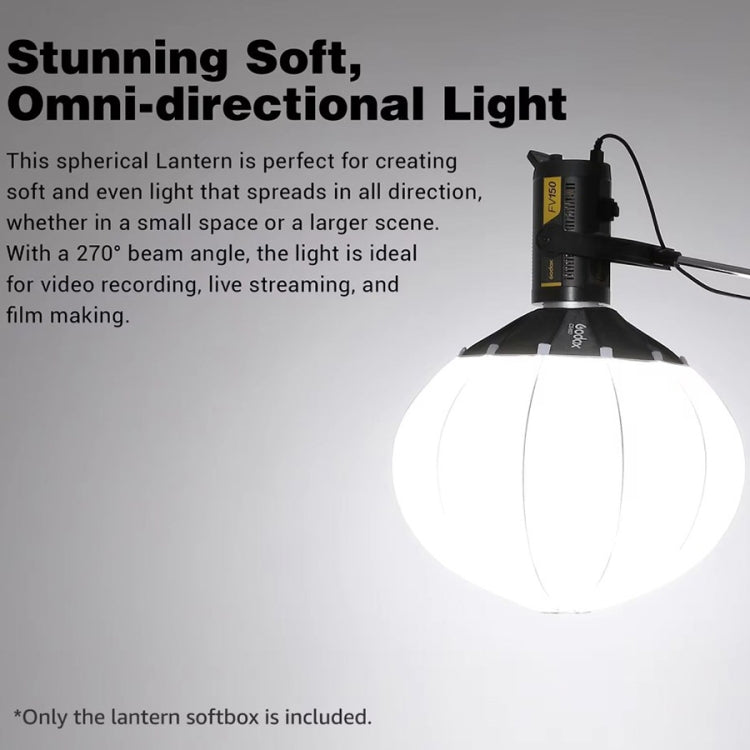 Godox Folding Lantern Softbox Bowens Mount Softbox, Model:CS-85D