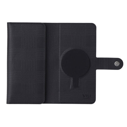 For Samsung Galaxy S24 Ultra 5G ViLi GHB-C Series RFID MagSafe Magnetic Flip Leather Phone Case(Black)