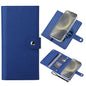 Pour l'étui de téléphone en cuir à rabat magnétique MagSafe RFID ViLi GHB-C Series pour Samsung Galaxy S24+ 5G (Bleu)